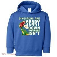 Funny Down Syndrome Awareness Dinosaurs Toddler Hoodie thumb 0