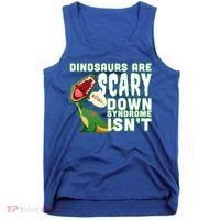 Funny Down Syndrome Awareness Dinosaurs Tank Top thumb 0