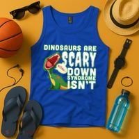 Funny Down Syndrome Awareness Dinosaurs Tank Top thumb 4
