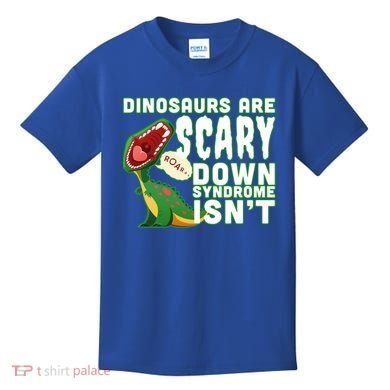 Funny Down Syndrome Awareness Dinosaurs Kids T-Shirt