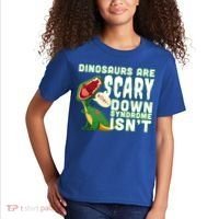 Funny Down Syndrome Awareness Dinosaurs Kids T-Shirt thumb 2