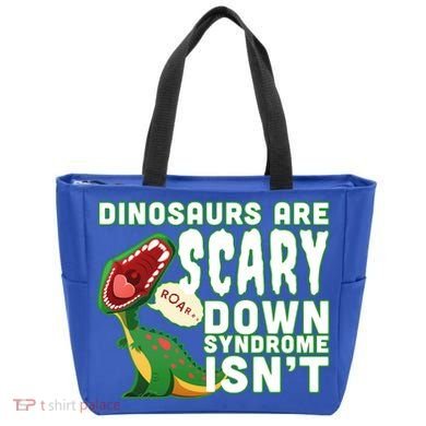 Funny Down Syndrome Awareness Dinosaurs Tote Bag