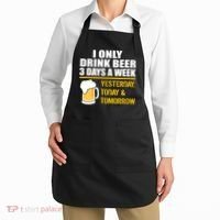 Funny Drink Beer 3 Days a Week Apron thumb 2
