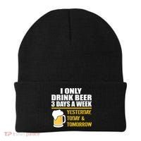 Funny Drink Beer 3 Days a Week Beanie thumb 0