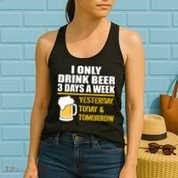 Funny Drink Beer 3 Days a Week Women's Tank Top thumb 2