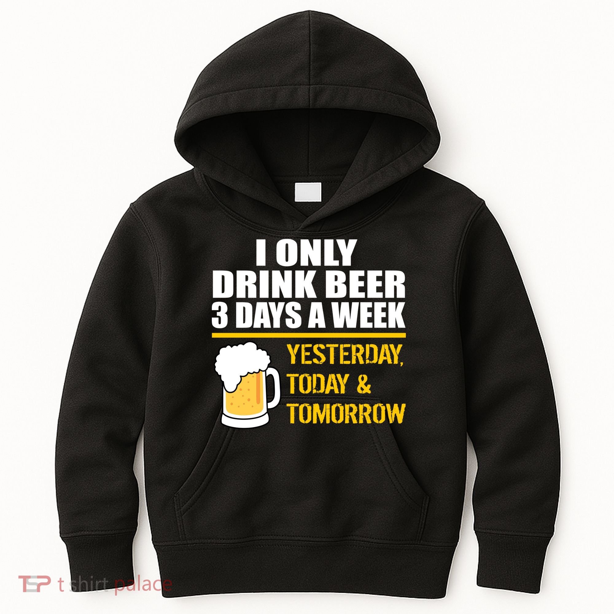 Funny Drink Beer 3 Days a Week Kids Hoodie