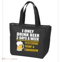 Funny Drink Beer 3 Days a Week Tote Bag thumb 3