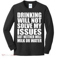 Funny Drinking Kids Long Sleeve Shirt thumb 0
