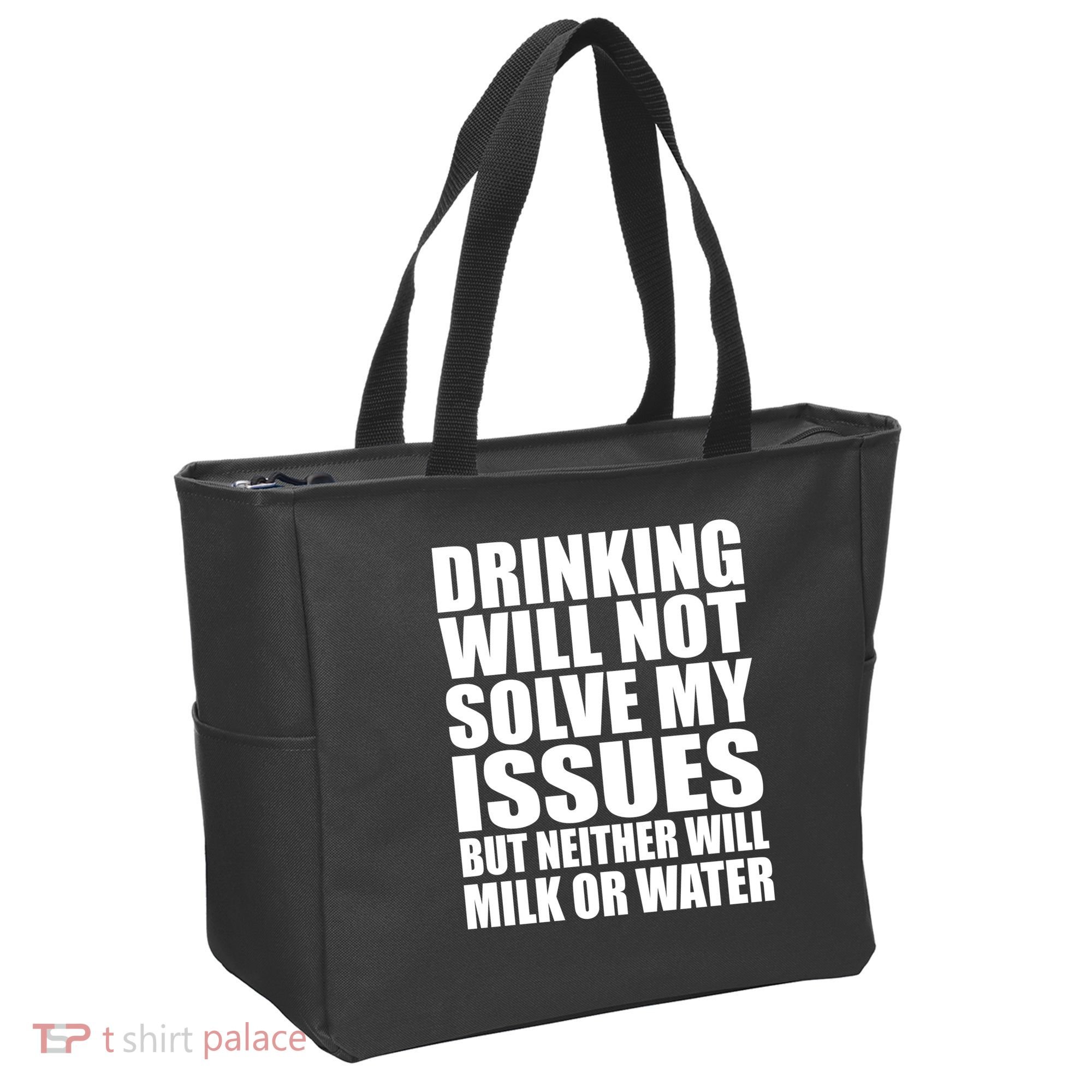 Funny Drinking Tote Bag