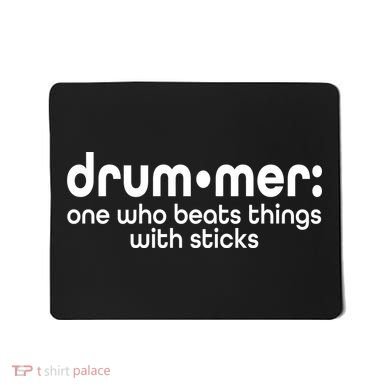 Funny Drummer Definition Beats With Sticks Mousepad