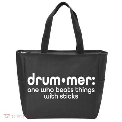 Funny Drummer Definition Beats With Sticks Tote Bag
