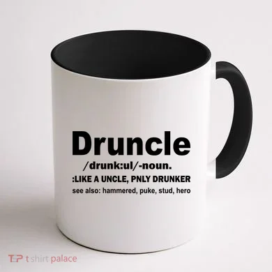 Funny Drunk Uncle Druncle Definition Coffee Mug back