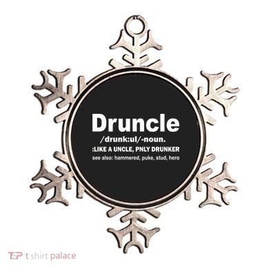Funny Drunk Uncle Druncle Definition Ornament