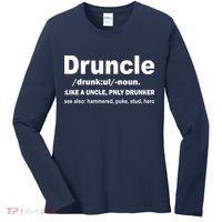 Funny Drunk Uncle Druncle Definition Women's Long Sleeve Shirt thumb 0