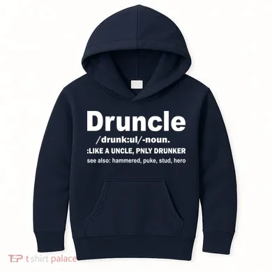 Funny Drunk Uncle Druncle Definition Kids Hoodie