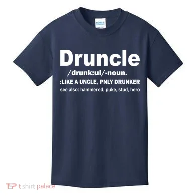Funny Drunk Uncle Druncle Definition Kids T-Shirt