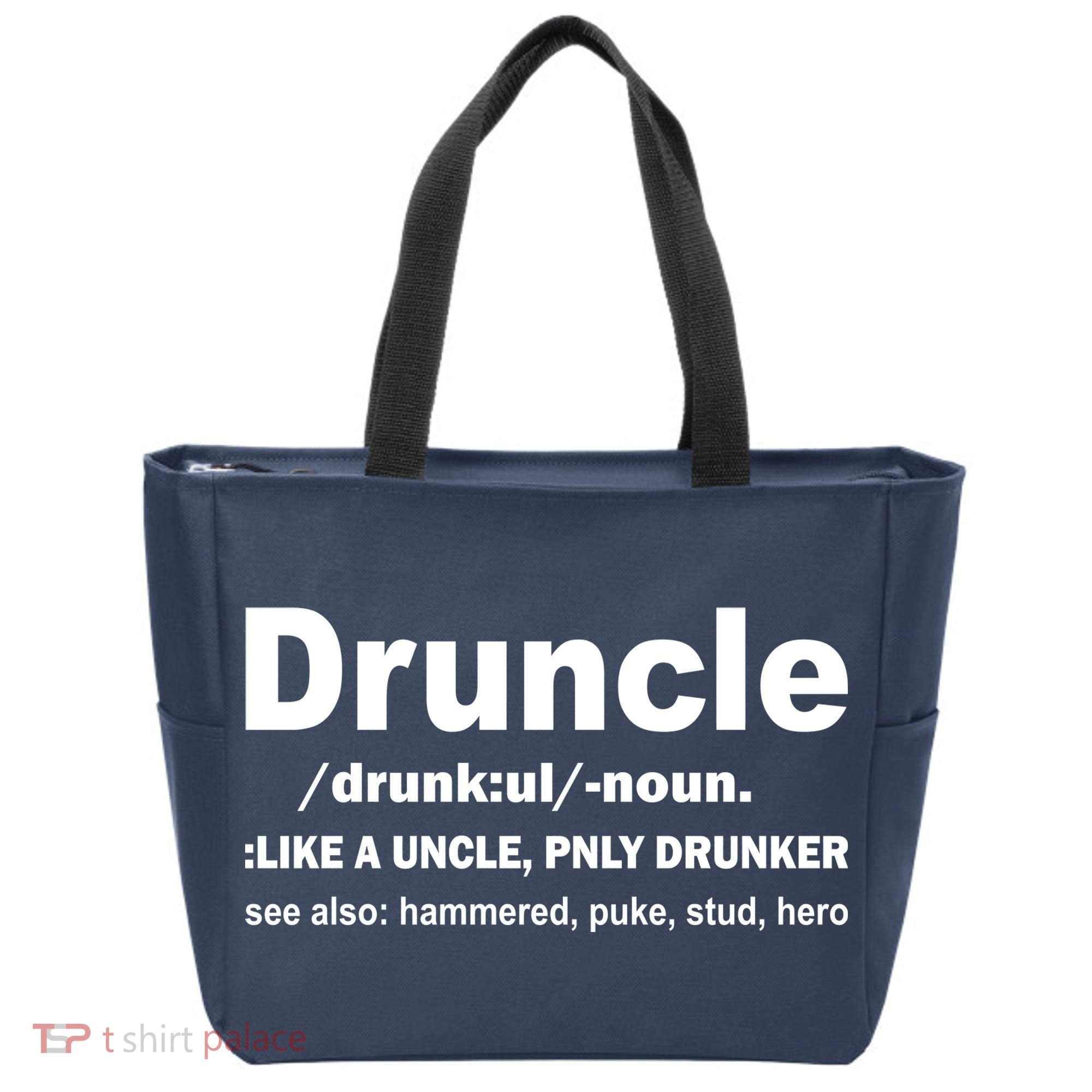 Funny Drunk Uncle Druncle Definition Tote Bag