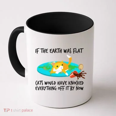 Funny Earth Cat Coffee Mug