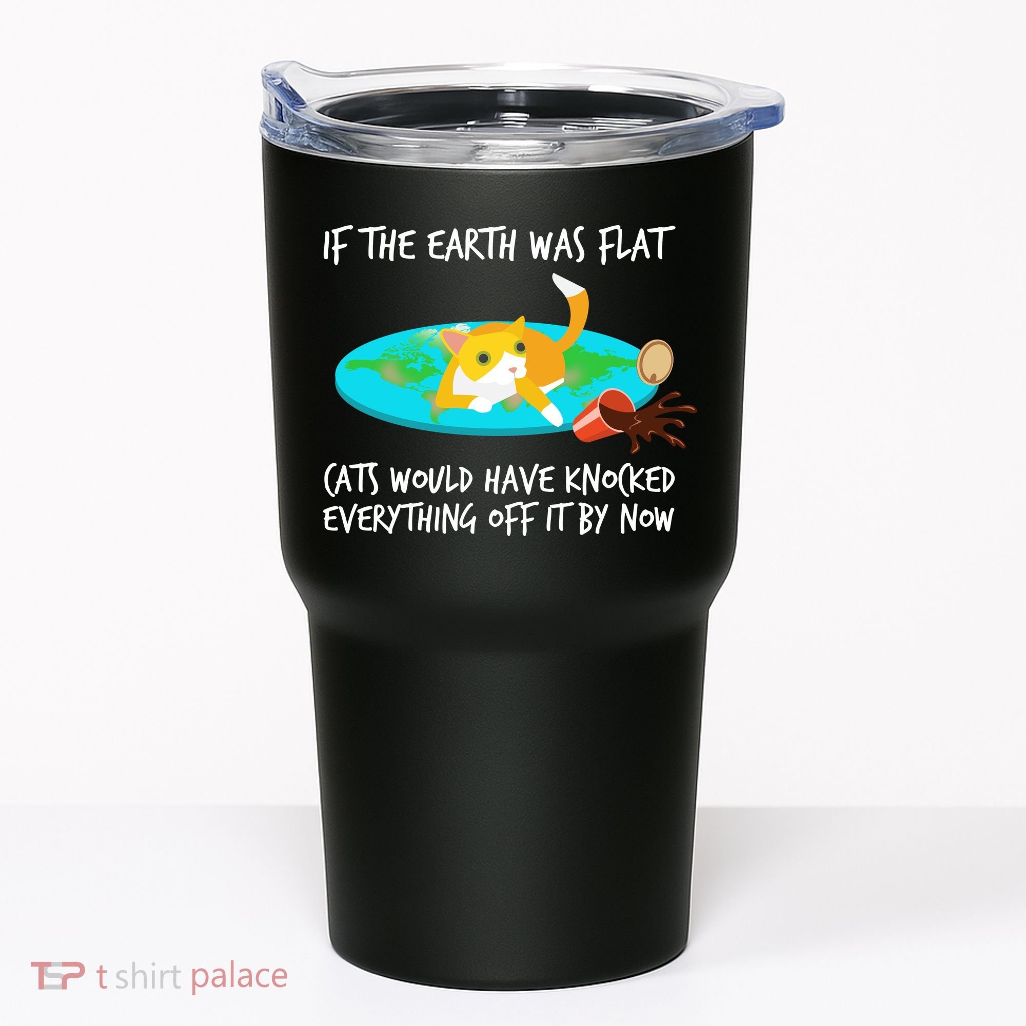 Funny Earth Cat Tumbler
