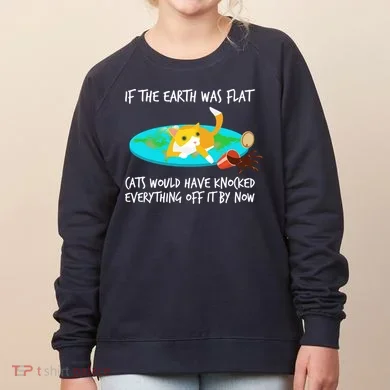 Funny Earth Cat Women's Sweatshirt