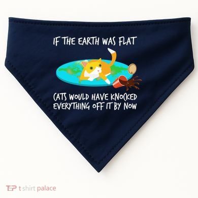 Funny Earth Cat USA-Made Doggie Bandana