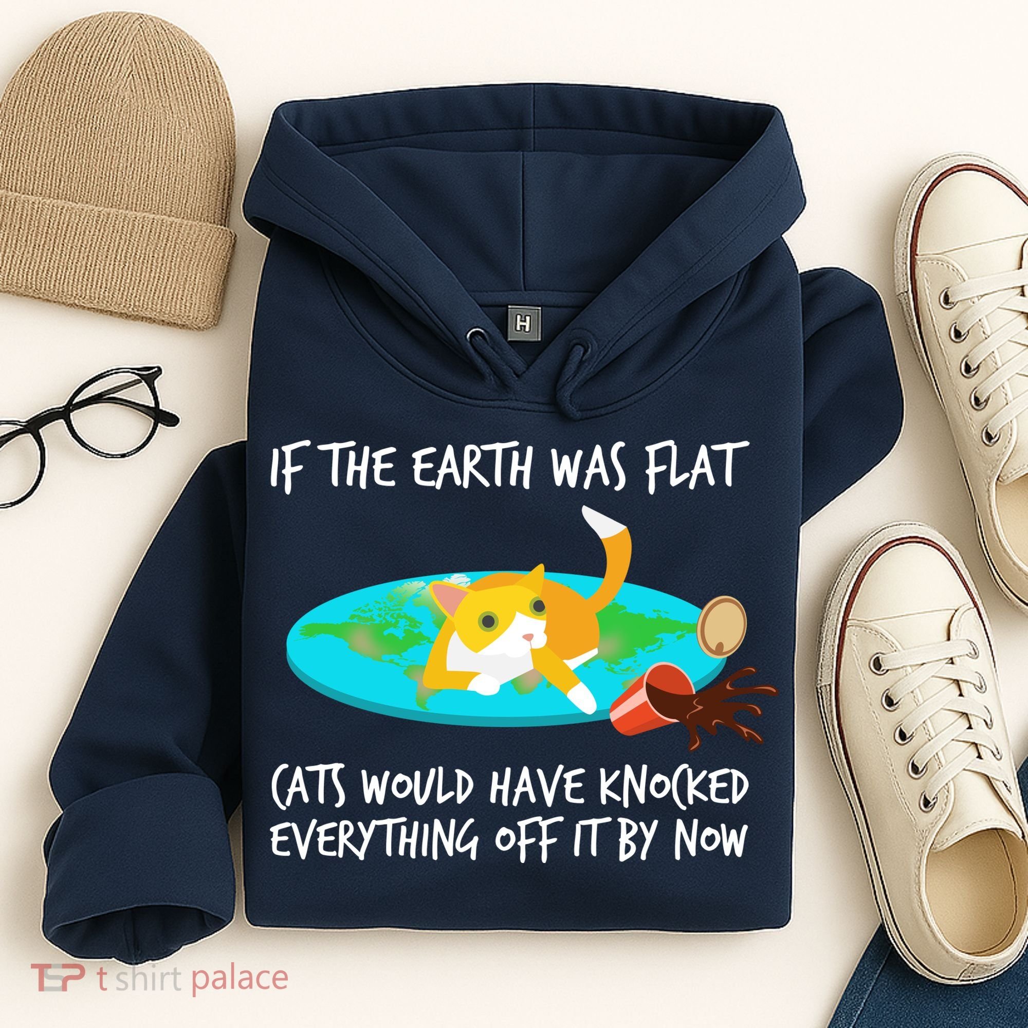 Funny Earth Cat Hoodie
