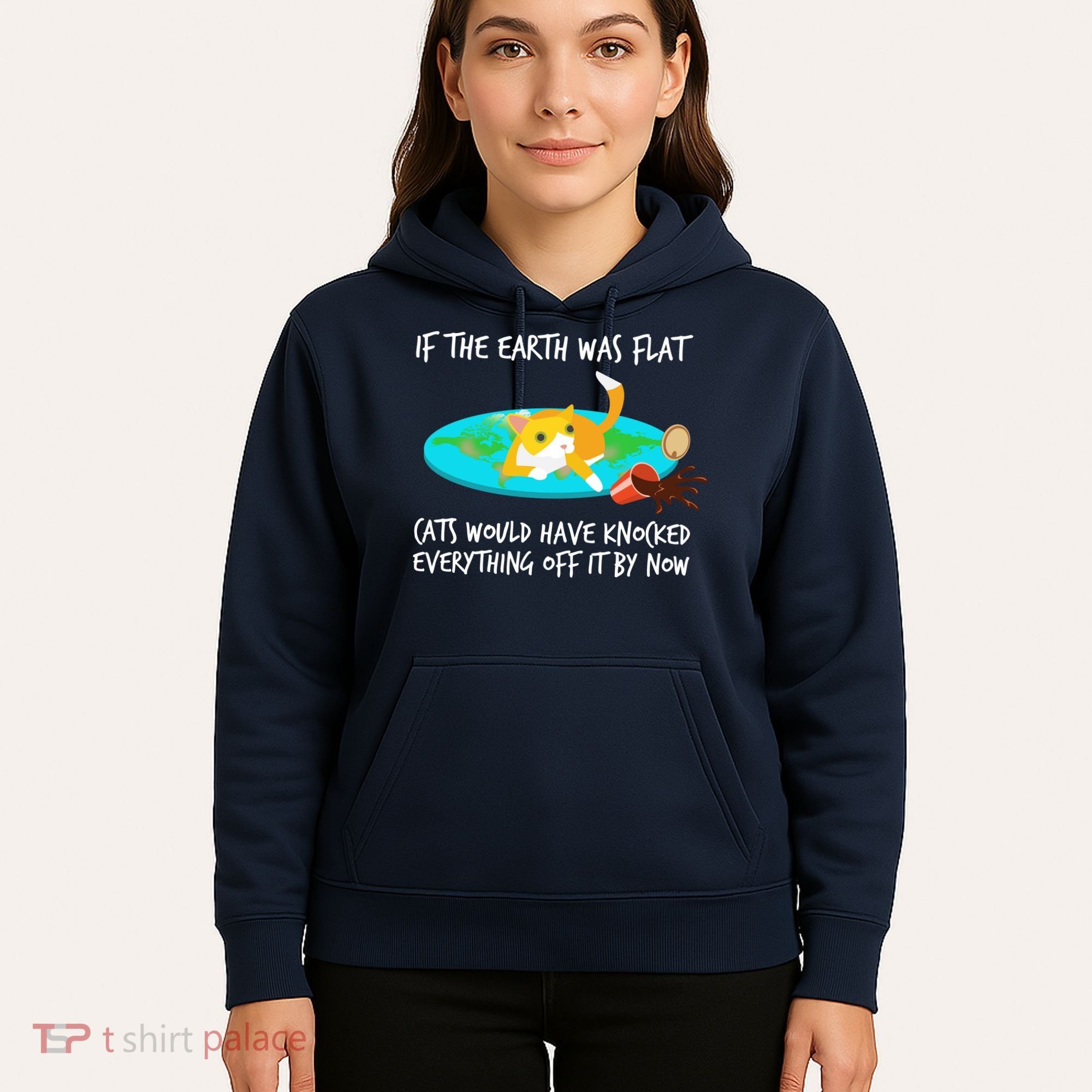 Funny Earth Cat Hoodie