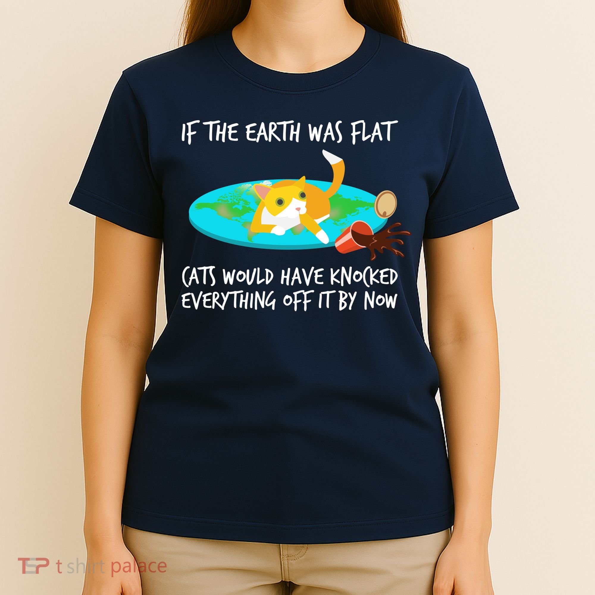 Funny Earth Cat T-Shirt