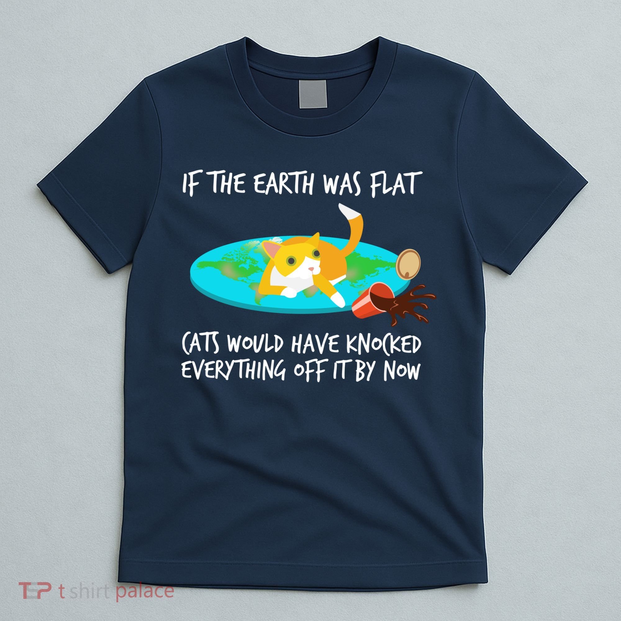 Funny Earth Cat T-Shirt