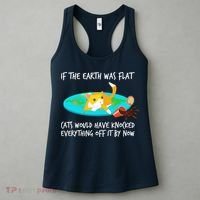 Funny Earth Cat Women's Tank Top thumb 3