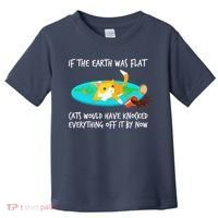 Funny Earth Cat Toddler T-Shirt thumb 0