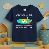 Funny Earth Cat Toddler T-Shirt thumb 3