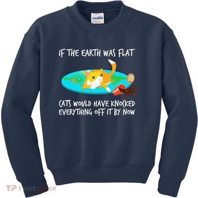 Funny Earth Cat Kids Sweatshirt