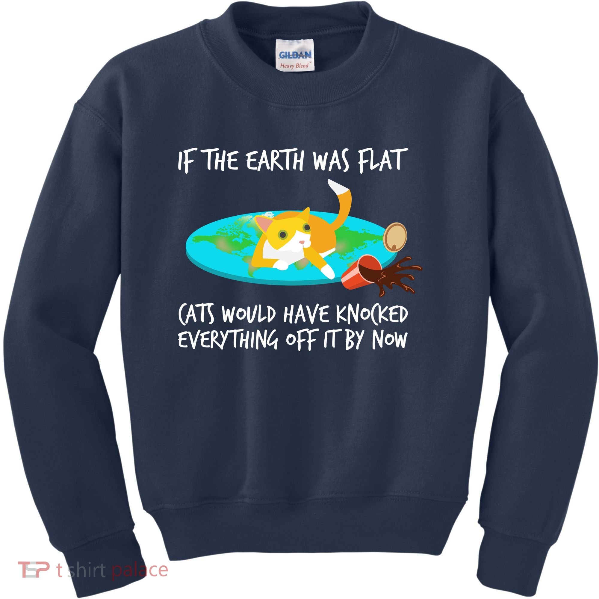 Funny Earth Cat Kids Sweatshirt