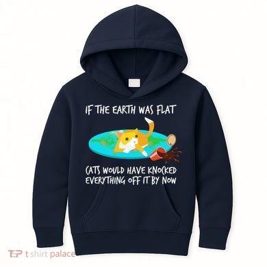 Funny Earth Cat Kids Hoodie