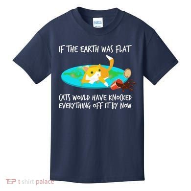 Funny Earth Cat Kids T-Shirt