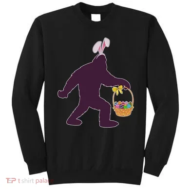 Funny Easter Bunny Eared Bigfoot Sasquatch  Sweatshirt