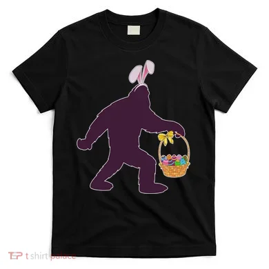 Funny Easter Bunny Eared Bigfoot Sasquatch T-Shirt
