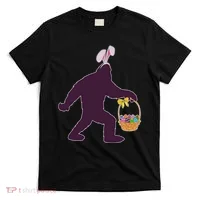 Funny Easter Bunny Eared Bigfoot Sasquatch  T-Shirt thumb 0