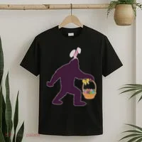 Funny Easter Bunny Eared Bigfoot Sasquatch  T-Shirt thumb 2