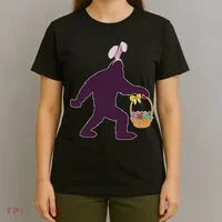 Funny Easter Bunny Eared Bigfoot Sasquatch  T-Shirt thumb 4