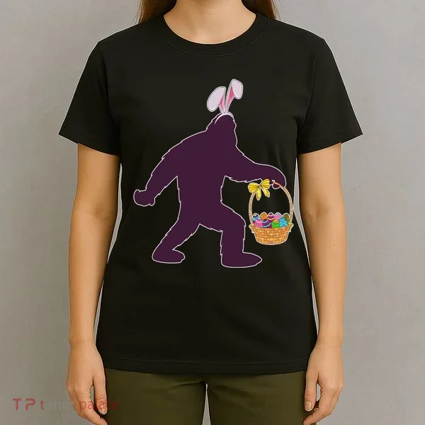Funny Easter Bunny Eared Bigfoot Sasquatch  T-Shirt