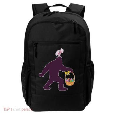 Funny Easter Bunny Eared Bigfoot Sasquatch  Backpack