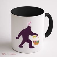 Funny Easter Bunny Eared Bigfoot Sasquatch  Coffee Mug thumb 1