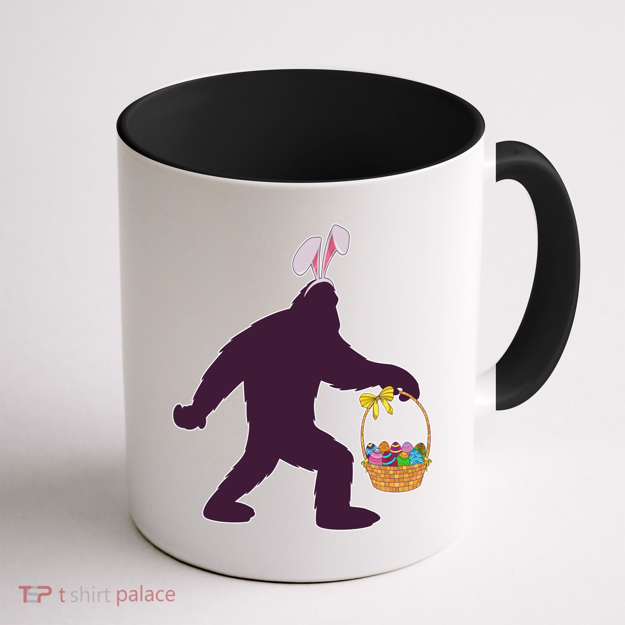 Funny Easter Bunny Eared Bigfoot Sasquatch  Coffee Mug