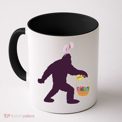 Funny Easter Bunny Eared Bigfoot Sasquatch  Coffee Mug