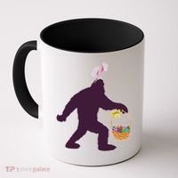Funny Easter Bunny Eared Bigfoot Sasquatch  Coffee Mug thumb 0