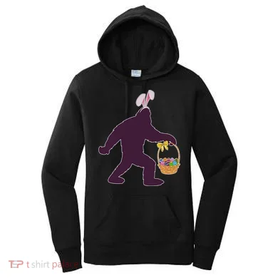 Funny Easter Bunny Eared Bigfoot Sasquatch  Women's Hoodie