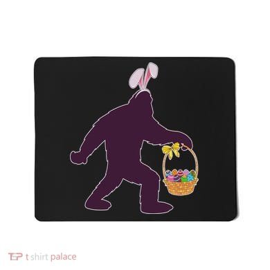 Funny Easter Bunny Eared Bigfoot Sasquatch  Mousepad