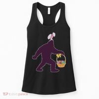 Funny Easter Bunny Eared Bigfoot Sasquatch  Women's Tank Top thumb 0